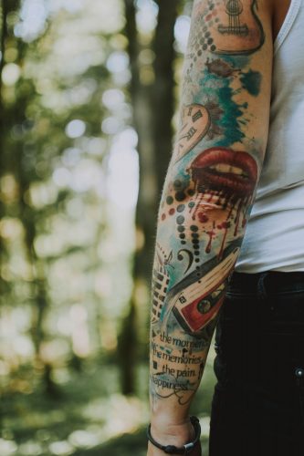 Mosaic – Black Coffin Tattoo