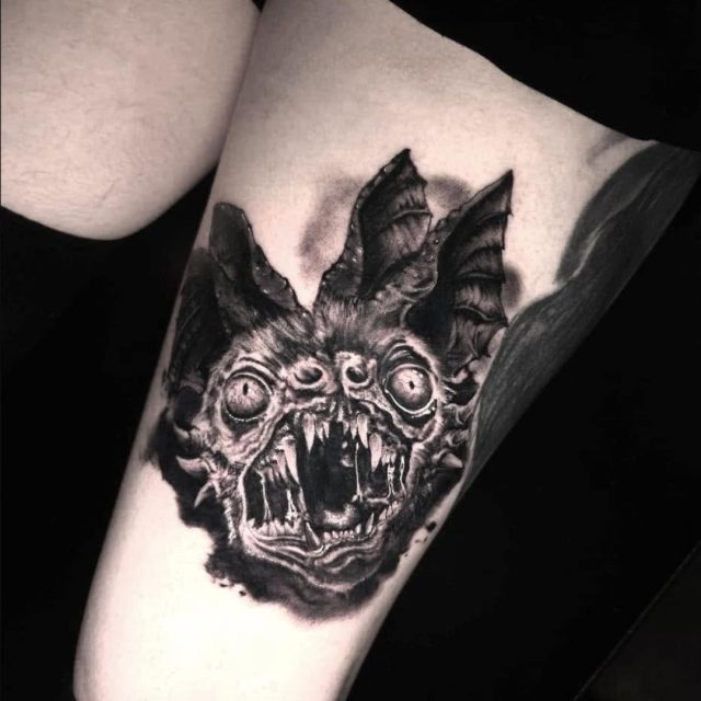 Throwback Thursday to this absolute little nightmare. 🦇🖤

Erik Luna and Veronica Erickson joined forces to bring this black and grey creature to life. Two artists, one creepy and cool result.

Nightmare fuel or dream tattoo? Book with Black Coffin and let's make something weird together. https://blackcoffintattoo.com/

#BlackCoffinTattoo #SaintPaulTattoo #TwinCitiesTattoo #MinnesotaTattoo #CustomTattoo #BlackworkTattoo #HorrorTattoo #SciFiTattoo #BodyPiercing #TattooShop