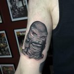 Serving swamp creature energy with zero apologies. 👹 This black-and-grey monster piece is packed with texture, creepy detail, and just the right amount of "probably don't follow it into the water."

Got something weird, eerie, or downright unsettling in mind? Bring us the idea and we'll help turn it into something permanent: https://blackcoffintattoo.com/

#BlackCoffinTattoo #SaintPaulTattoo #TwinCitiesTattoo #MinnesotaTattoo #CustomTattoo #BlackworkTattoo #HorrorTattoo #SciFiTattoo #BodyPiercing #TattooShop